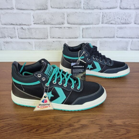 ⭐Converse x Liverpool FC Men's 5.5 Sneakers Fastbreak Pro Mid Black Teal A12785C - Picture 3 of 12